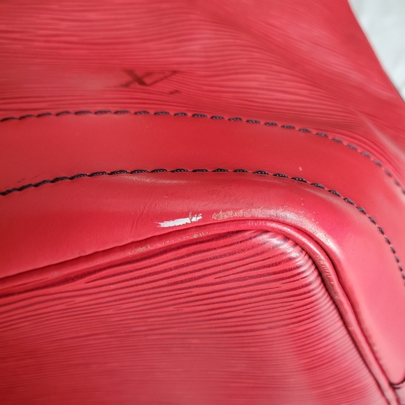 Louis Vuitton Red Epi Noe Large Bucket Bag Leather - Picture 12 of 16